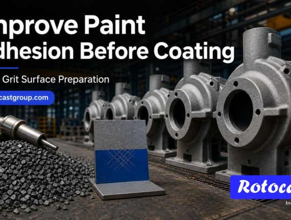 Steel Casting Foundry improving paint adhesion through shot blasting and surface preparation